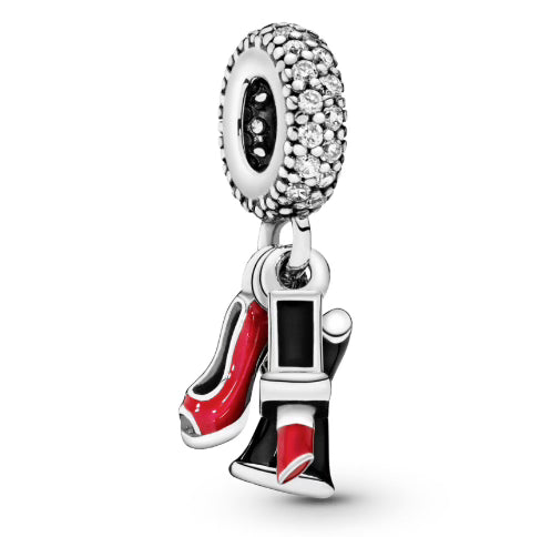 Red High Heel, Lipstick Pendant Charm
