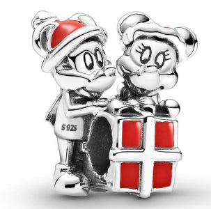 Ms. & Mr.Mouse Red Present Charm