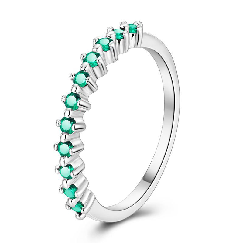 Green Diamante Ring
