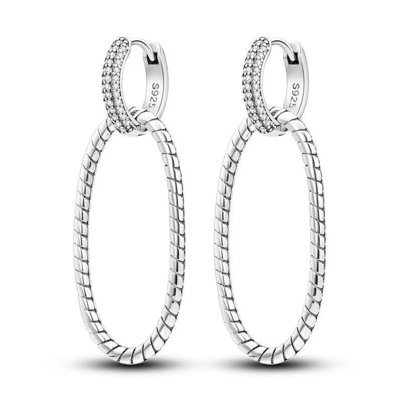 Diamante Loops Earrings
