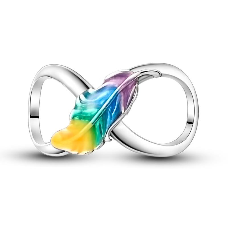 Colourful Leaf Infinity Charm