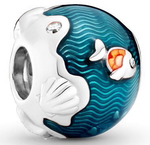 Sealife Fish Round Charm