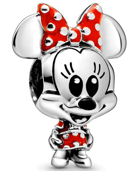 Ms. Mouse Polka Red Bow Charm