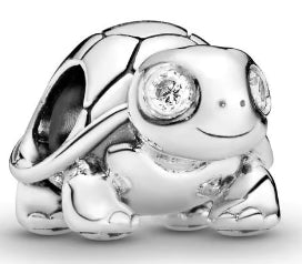 Diamante Eyes Turtle Charm