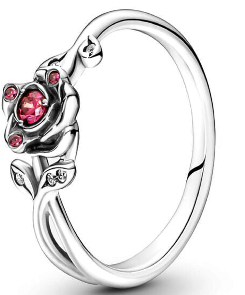 Red Rose Diamantes Ring