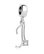 925 Silver Letter Charm D022-J