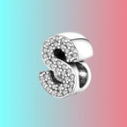 925 Silver Letter Charm D044-S
