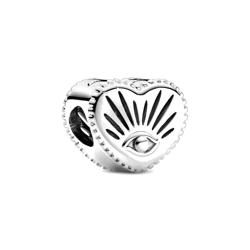 925 Heart Charm B704