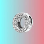 925 Silver Letter Charm D044-O