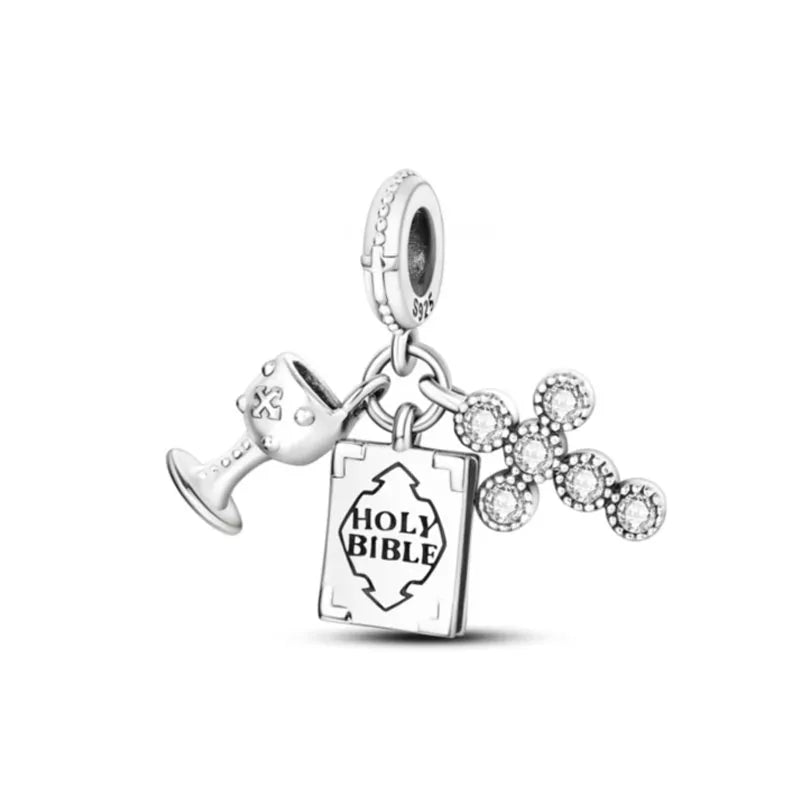 925 Cross Charm B4587