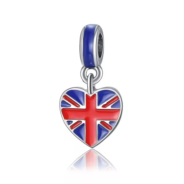 925 Union Jack Charm