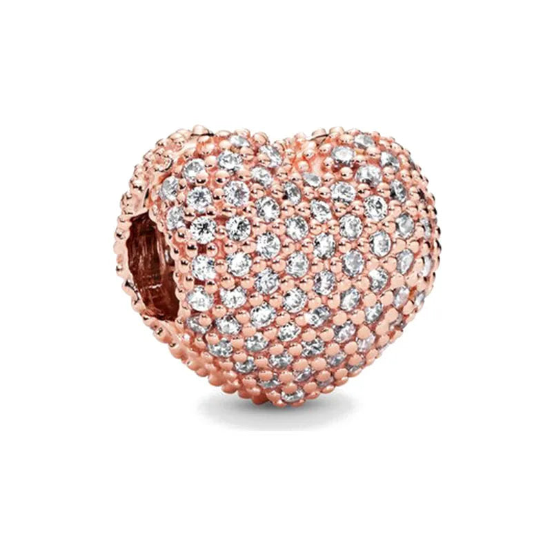 Rose Gold Plated Heart Charm B902