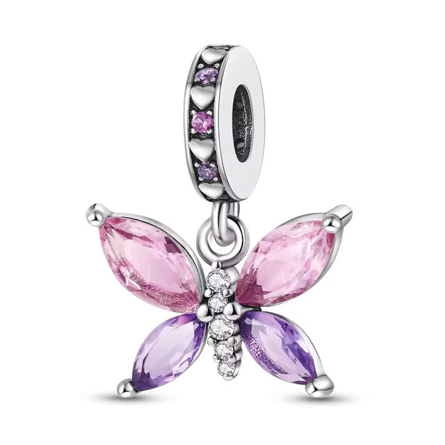 925 Purple Transparent Butterfly Charm - Special Something