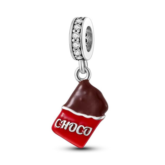 925 Chocolate Bar Charm