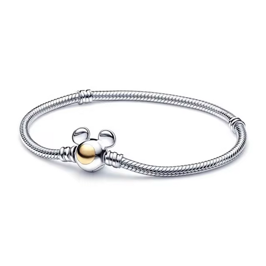 925 Mouse Ear Snake Charm Bracelet - Special Something