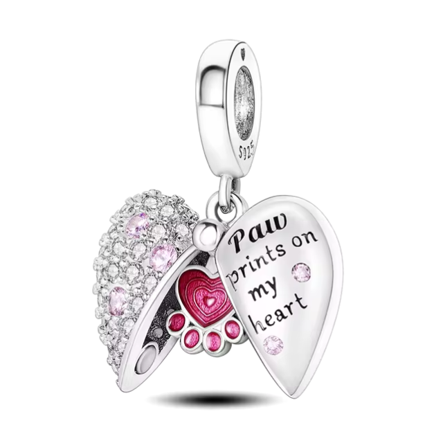 925 Opening Heart Charm