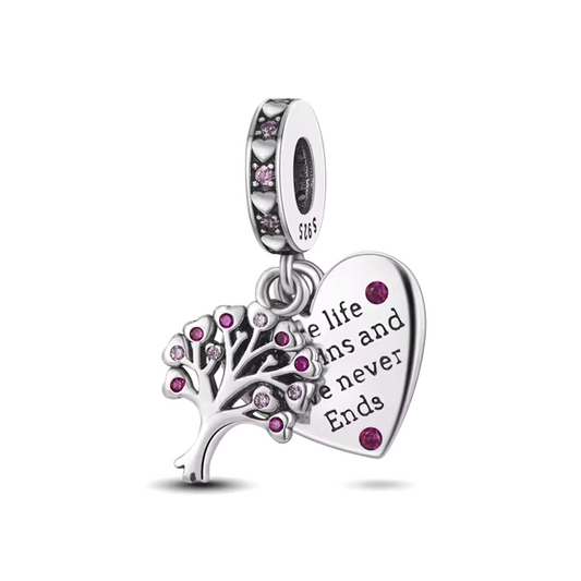 925 Tree & Heart Charm - Special Something