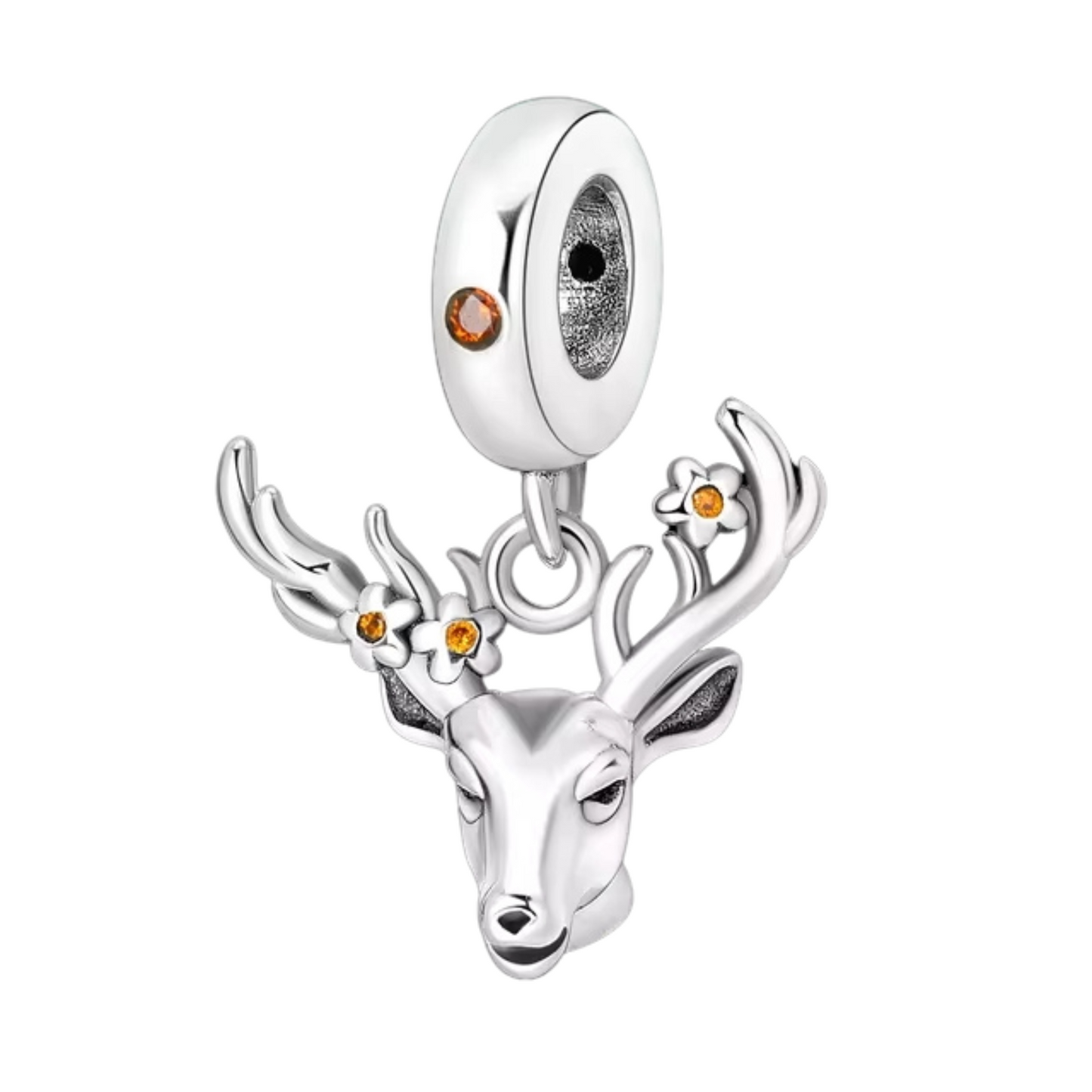 925 Moose Head Charm