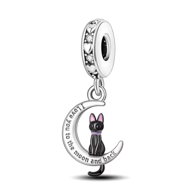 925 Moon Cat Charm - Special Something