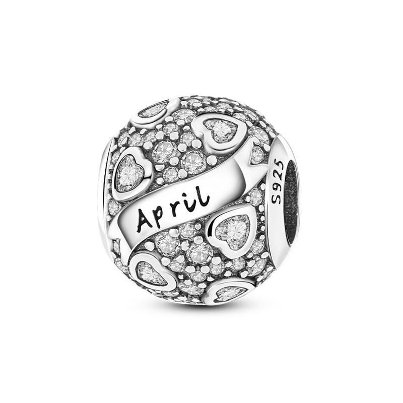 April Birth Stone Charm