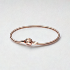 925 Rose Gold Plated Heart Bracelet