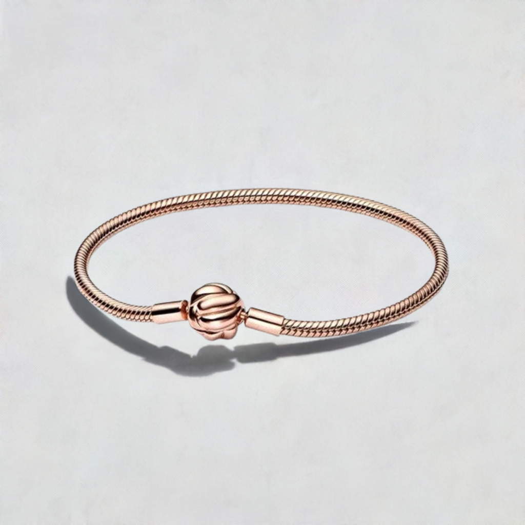 925 Rose Gold Plated Heart Bracelet