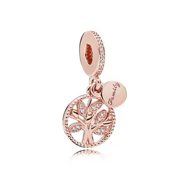 Rose Gold Plated Tree Charm